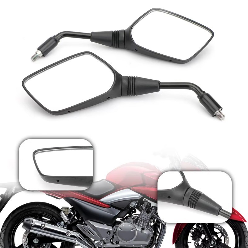 กระจกมองหลังสีดําด้านข้างสําหรับ Suzuki GW250 GW 250 Inazuma DL250 DL650 V-Strom Vstrom DL 650