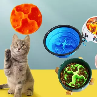 Garfeel Daddy Universal Dog Slow Feeder ใส่ | ซิลิโคน ต่อต้าน-ช็อก สัตว์เลี้ยงชามอุปกรณ์เสริมซิลิโคนช้าป้อนแทรกลื่นนุ่มเสื่ออาหารช้าดูด | ใส่ชามใดๆ