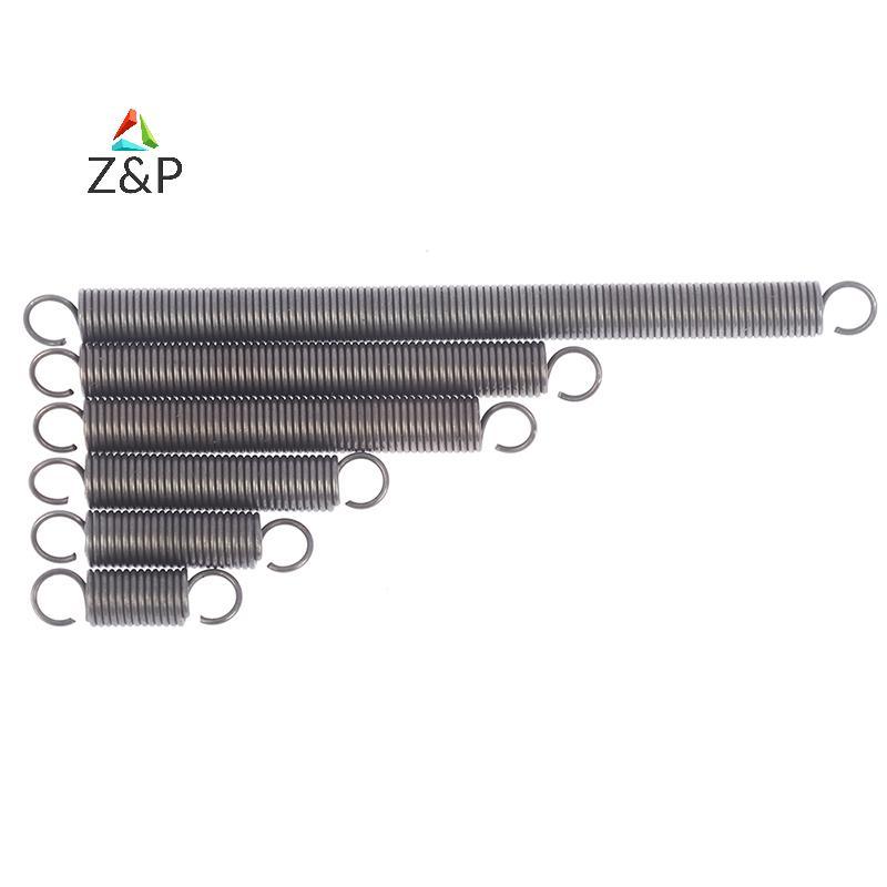 Z&P 1Pc Extension สปริงแรงดึง ตะขอเหล็ก สปริงขยาย ลวด Dia 1.0mm COD