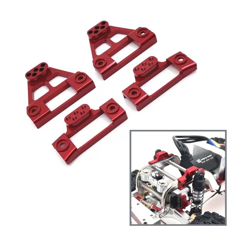 โลหะด้านหน้าและด้านหลังโช้คอัพวงเล็บสําหรับ MJX 1/12 H12Y H12Y + RC รถอะไหล่อัพเกรด