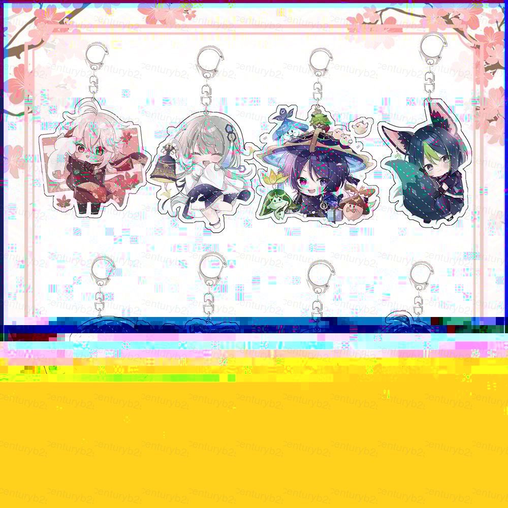 G2P Genshin Impact พวงกุญแจอะนิเมะพวงกุญแจอะคริลิคน่ารักกระเป๋าจี้การ์ตูน Wanderer Guizhong Key Chai