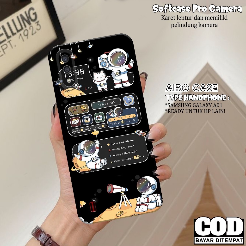 เคส SAMSUNG GALAXY A01 - SAMSUNG GALAXY A01 Softcase - ASTRONOT Fashion Case - SAMSUNG A01 Casing - 