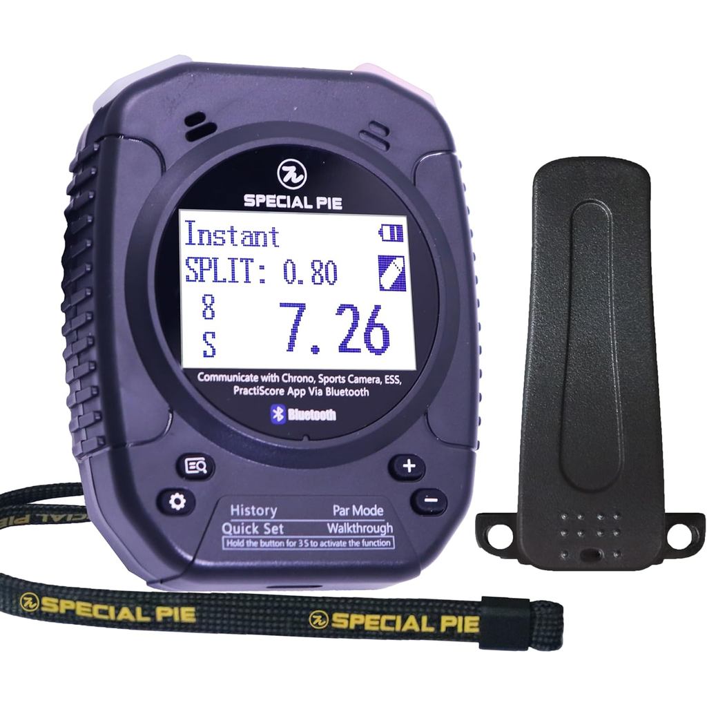 Shot Timer พร้อมคลิปหนีบเข็มขัดและเชื่อมต่อ Bluetooth เหมาะสำหรับการแข่งขันยิง.IPSC.IDPA.USPSA ใหม่ป