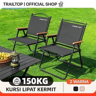 TrailTop 1 Set Meja Kursi Lipat Kermit Meja Lipat Outdoor Dan Kursi Lipat Portable Lengkap Mewah