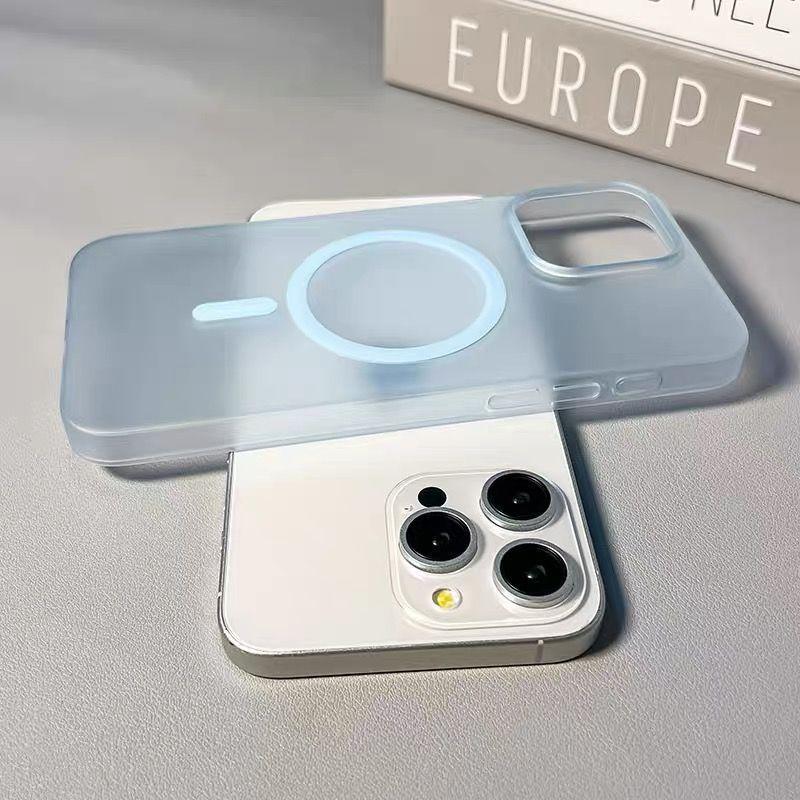 Ice Mist Matte เคส iPhone ที่รองรับสําหรับ iPhone 16 Pro Max/15/17 Pro/14 Pro Max/13 Pro Max/12 Pro 