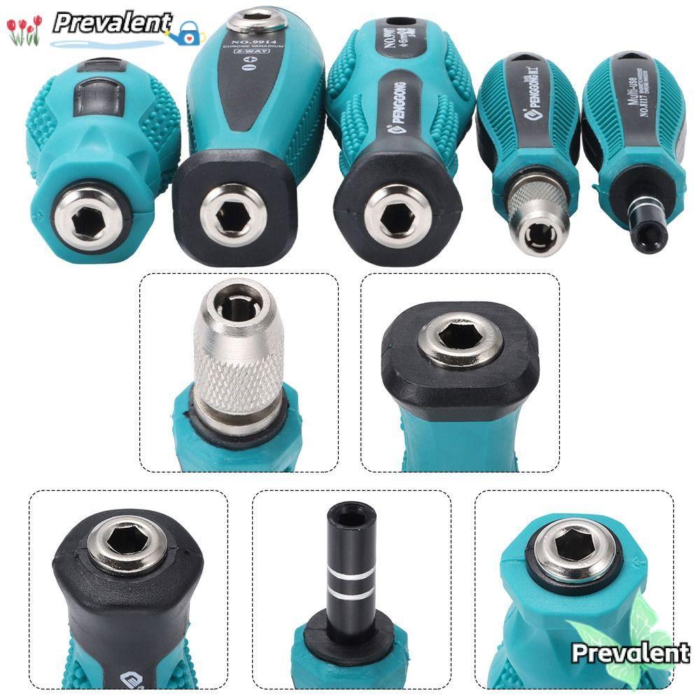 PREVALENT 1 ชิ้นสกรูไดร์เวอร์ Bits Holder, อะแดปเตอร์สําหรับไขควงบิต Magnetlc Rod ไขควงจับ, ทนทาน 6.35 มิลลิเมตร 4 มิลลิเมตร Hex 5 มิลลิเมตรรอบอเนกประสงค์ซ็อกเก็ตประแจเครื่องมือ