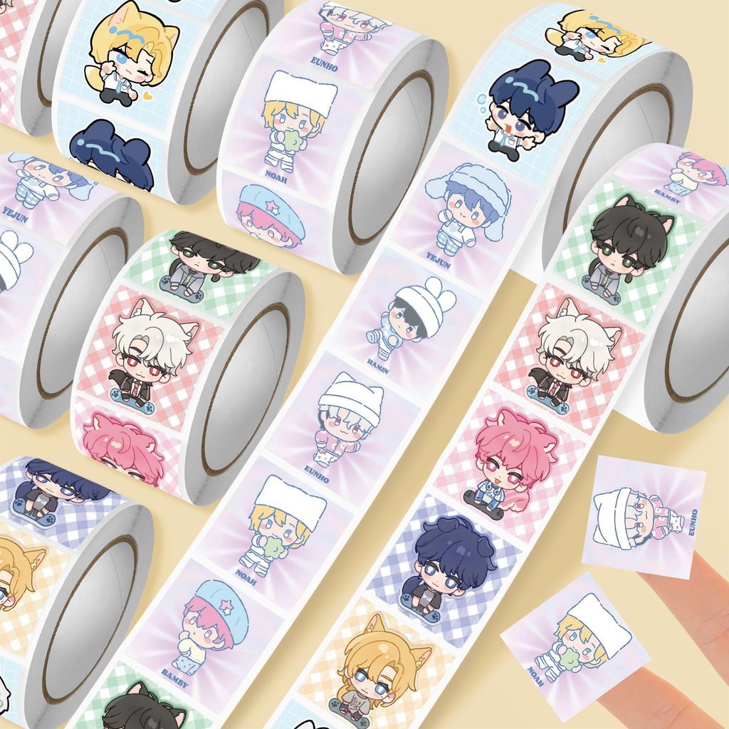 2,000 สติ๊กเกอร์ รุ่น Q plave Roll สติ๊กเกอร์น่ารักการ์ตูน Boys Group Idol ตกแต่งเคสโทรศัพท์คู่มือสต