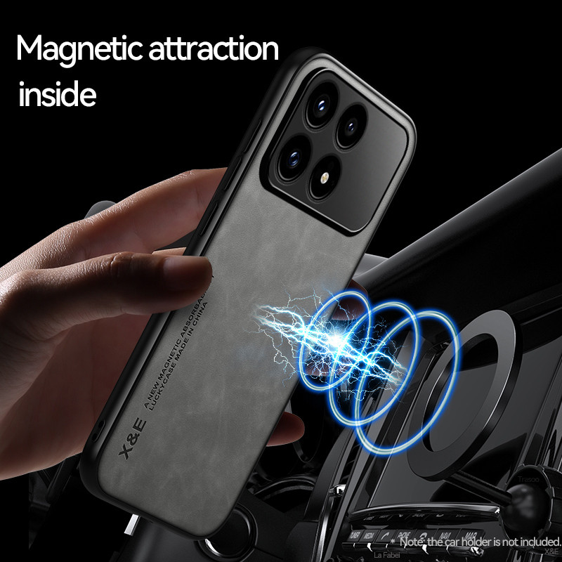 สําหรับXiaomi Redmi K90 Magnetic Case MatteหนังสําหรับRedmi K90 Pro Max K80 Pro K80 K70 K60 Ultra K7