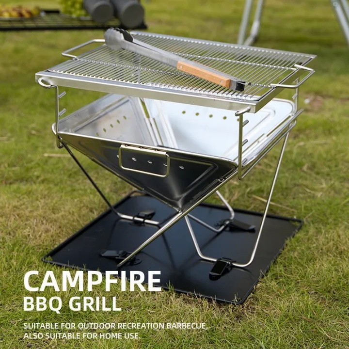 ถูกที่สุดในไทย ชัว! เตาปิ้งย่าง Campingmoon MT-02 สแตนเลส รูปที่ 3