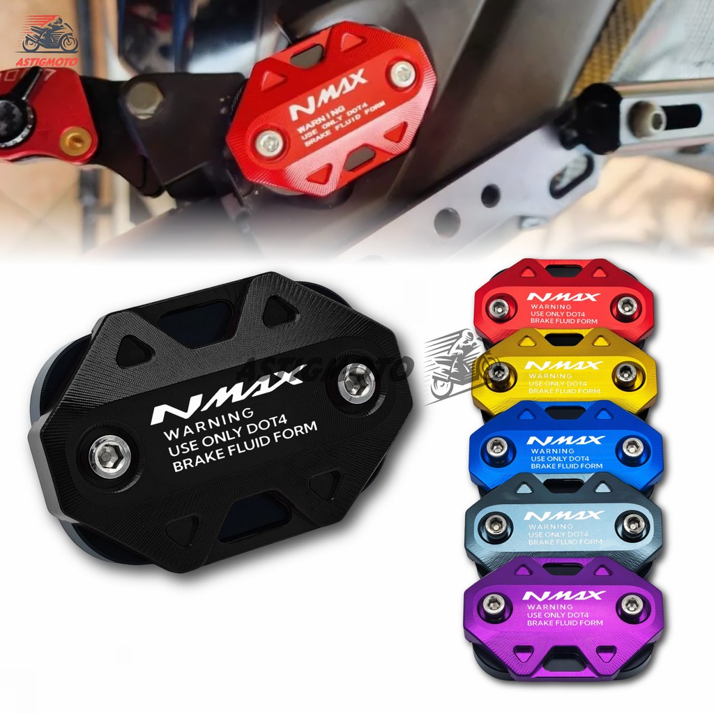 สําหรับ YAMAHA NMAX155 V1 V2 V3 Turbo 2017-2025 รถจักรยานยนต์ CNC น้ํามันเบรกอ่างเก็บน้ําฝาครอบ Master ฝาครอบฝาครอบปั๊มเบรคด้านหน้าหมวกอุปกรณ์เสริม