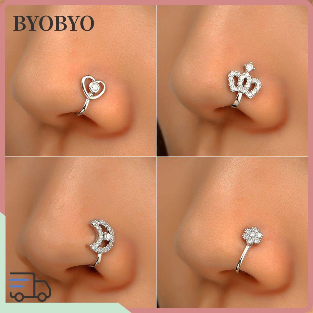 BYOBYO Non-Piercing Fashion Clip-on Nose Ring ข้อมือจมูกปลอม Clip-On Nose Ring