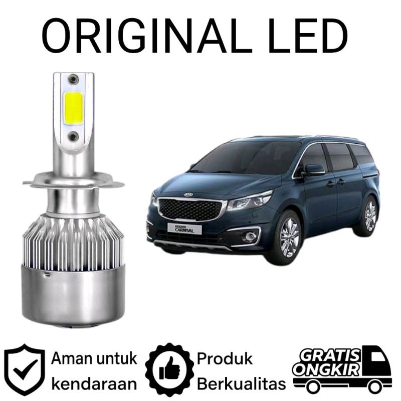 AM 2 ชิ้น H7 COB ไฟหน้า LED สําหรับรถยนต์ KIA CARNIVAL SEDONA GEN3