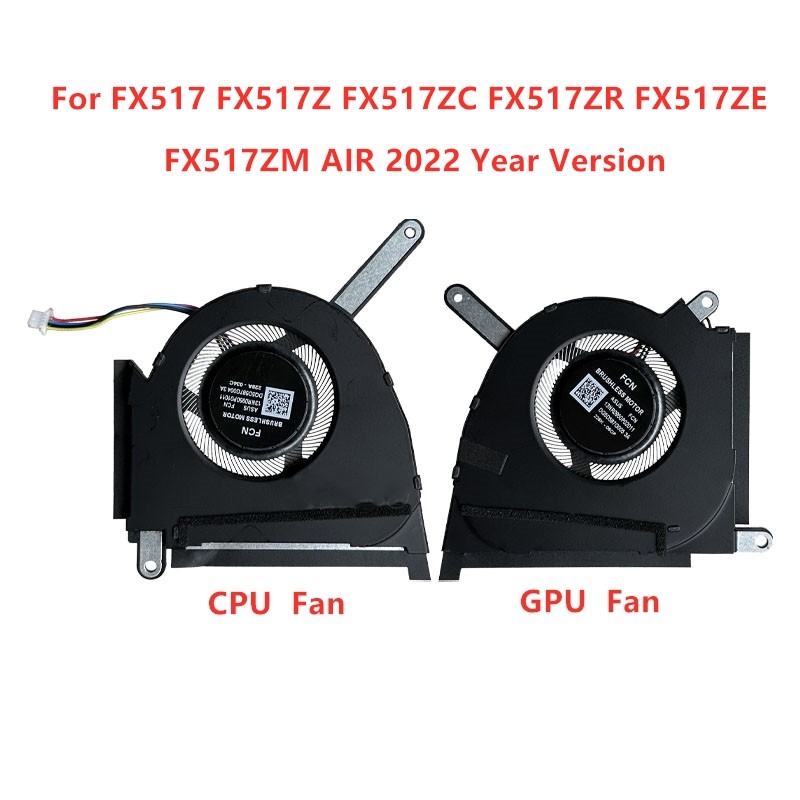ใหม่แล็ปท็อป CPU พัดลมระบายความร้อนสําหรับ ASUS FX517 FX517Z FX517ZC FX517ZR FX517ZE FX517ZM AIR 202