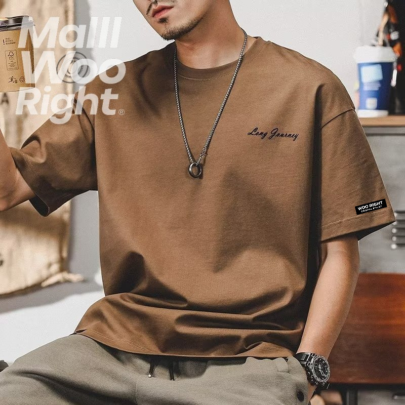 จัดส่งตลอด 24 ชั่วโมง)HY【เสื้อยืดผ้าฝ้าย 100%】 เสื้อยืดชาย ผ้าฝ้าย ทรงหลวม แฟชั่นฤดูร้อน เสื้อยืดผู้ชาย