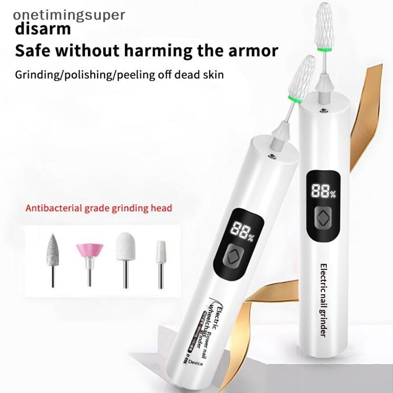 Onetimingsuper Wireless Electric Nail Drill & Polisher - 35000RPM Manicure Pedicure Kit OTP