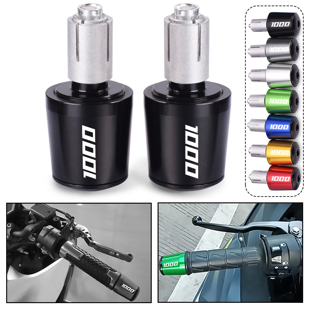 KAWASAKI รถจักรยานยนต์จับบาร์ฝาครอบHandlebar End Plug SliderสําหรับKawasaki Z1000 Z1000R Z1000SX Nin