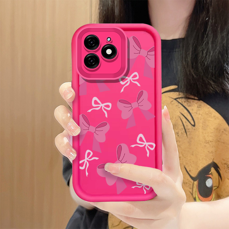 Bowknot เคสโทรศัพท์สําหรับ Infinix Smart 9 HD Tecno POP 9 Spark Go 1 Spark Go 2025 Protector กันกระแ