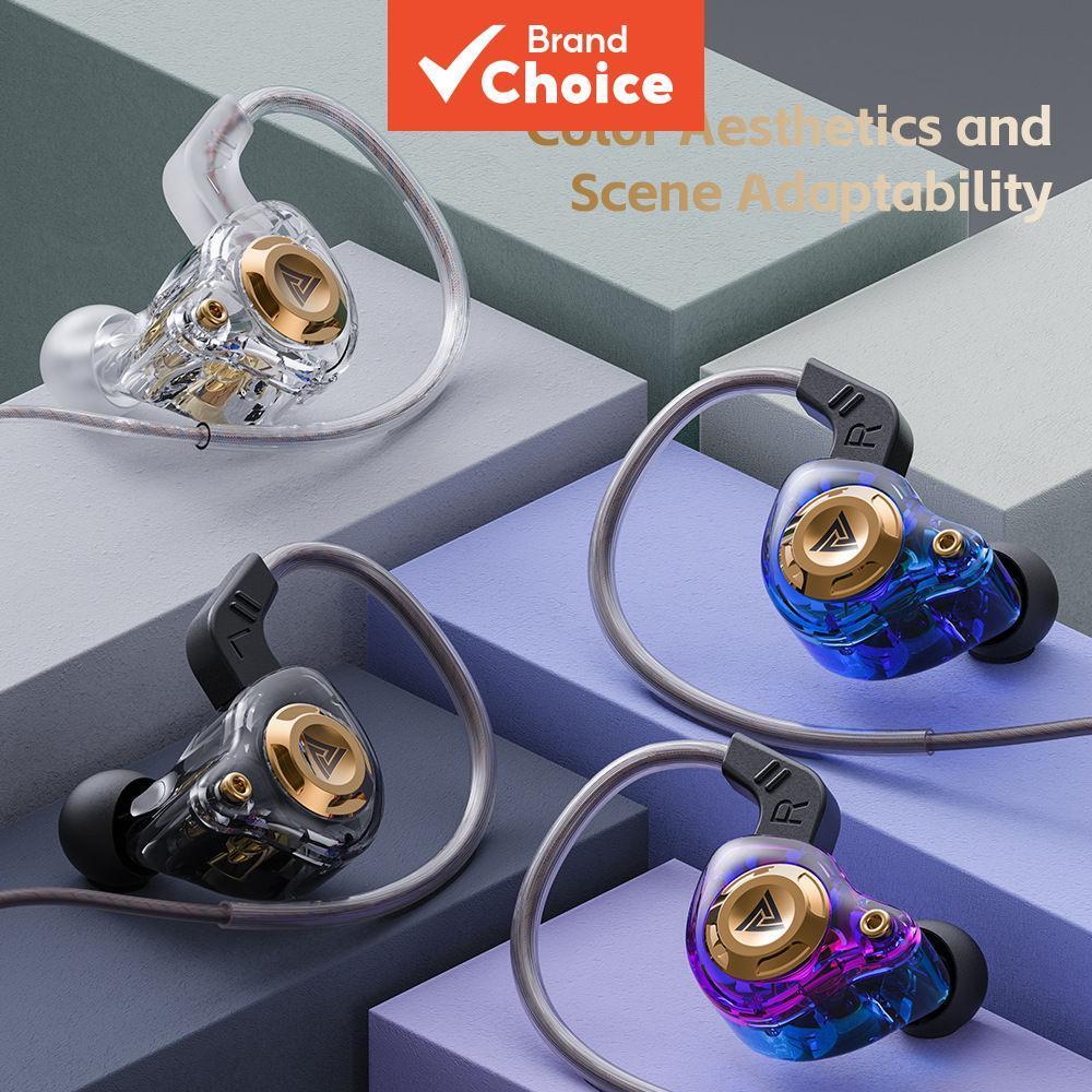 QKZ AK6 หูฟัง SRS 3.5 มม.L ประเภทปลั๊กแบบไดนามิกเรซิ่นแบบมีสาย In Ear Monitor DJ การตรวจสอบชุดหูฟังคุณภาพสูงสเตอริโอ Deep Bass หูฟังพร้อมไมโครโฟน