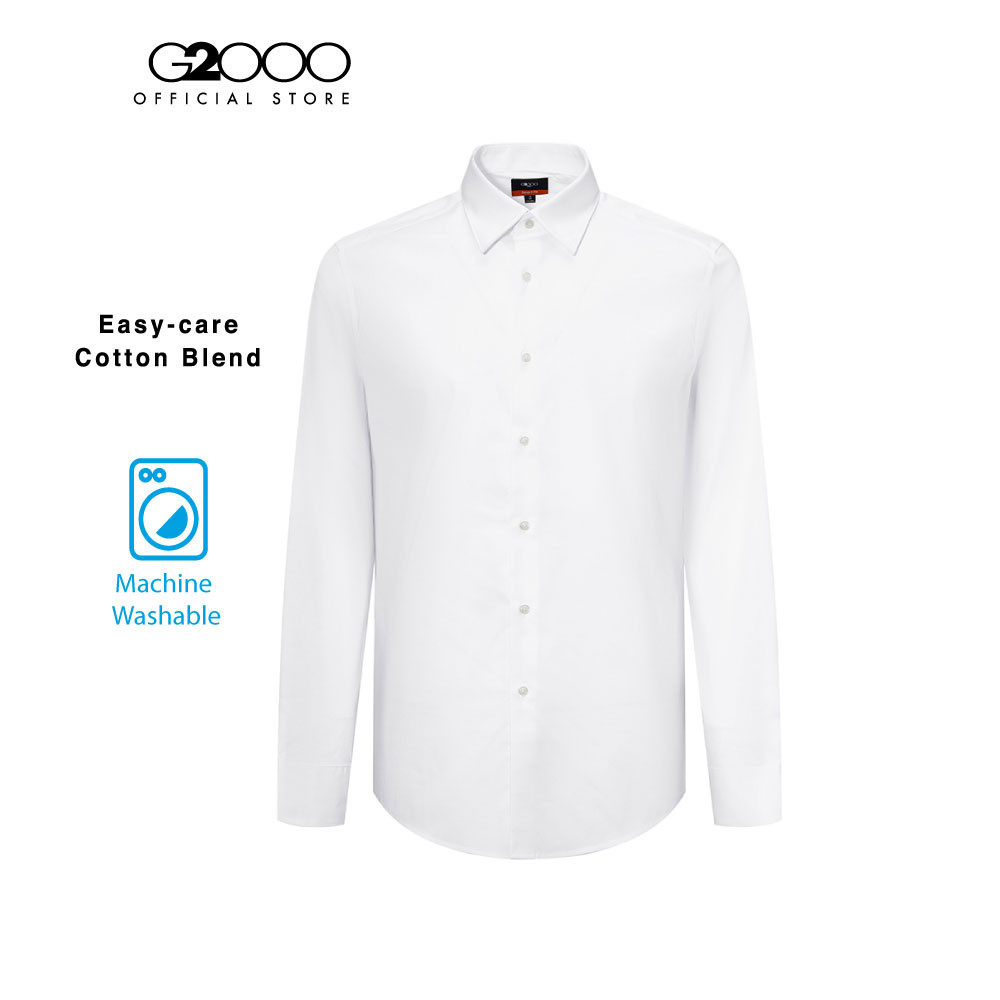 G2000 เสื้อเชิ้ตแขนยาวแบบทางการสำหรับผู้ชาย ทรง Smart Fit รุ่น 4112113200 WHITE