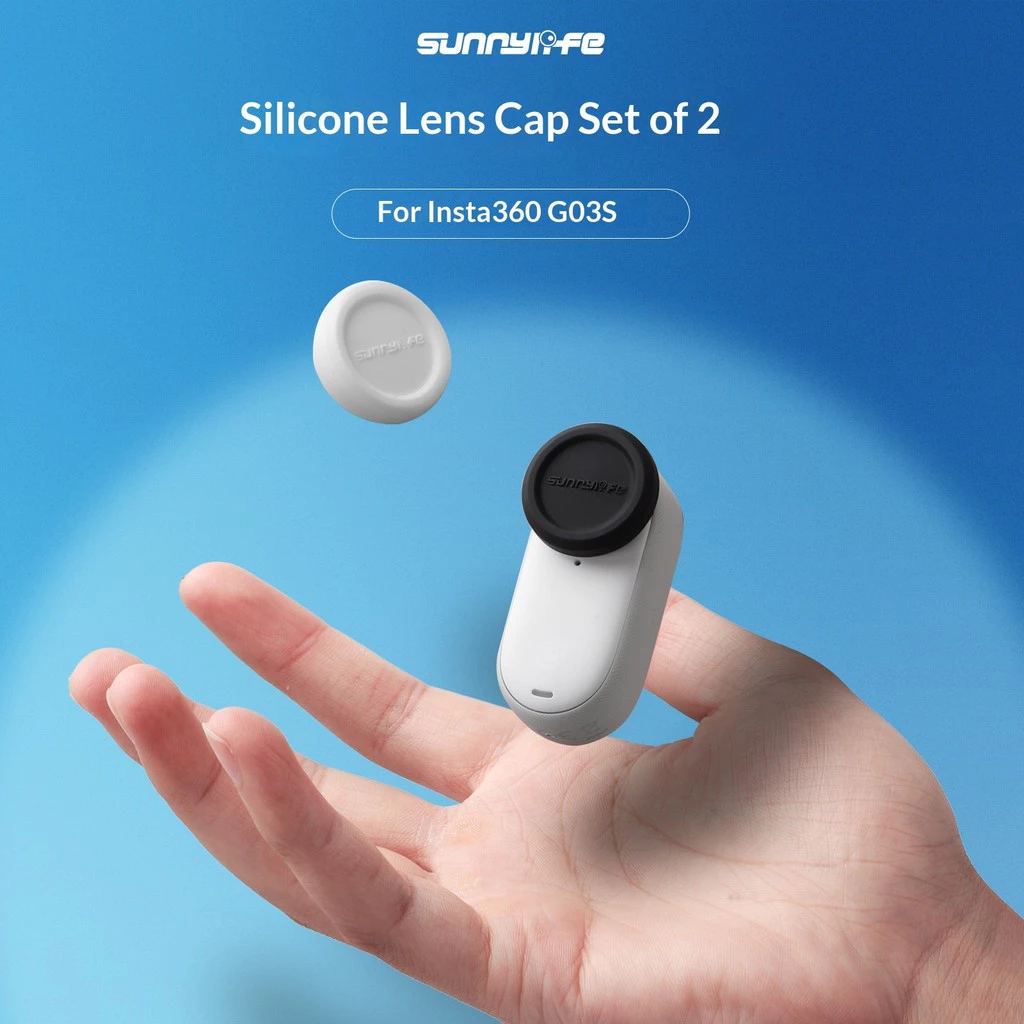 Sunnylife เหมาะสําหรับ Insta360 GO 3S ฝาครอบป้องกันเลนส์ซิลิโคนฝาครอบเลนส์กันฝุ่นฝาครอบป้องกันรอยขีดข่วน