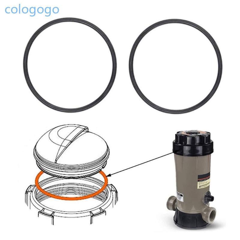 COLO 2 6 ชิ้น CLX200K สระว่ายน้ํา Chlorinator ฝา O-แหวน Heavy Duty ห่วงยางสําหรับ CL200