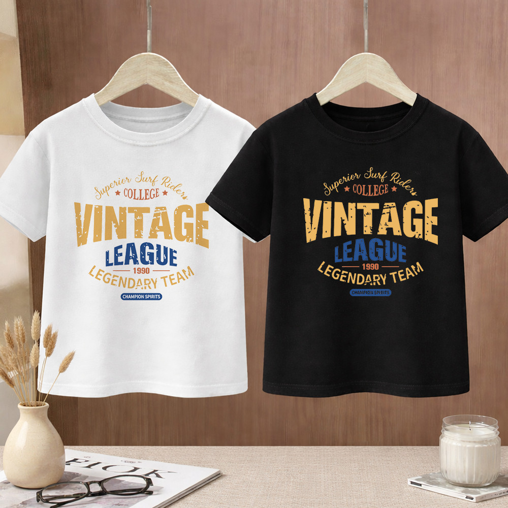 (ผ้าฝ้าย 100%)2026 เสื้อยืดเด็ก cotton100% เนื้อผ้านุ่มระบายอากาศดี ใส่สบาย ระบายอากาศดี สำหรับเด็ก6