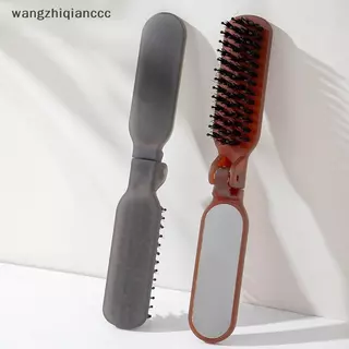 Hot Mane Bristle Hair Brush พับได้ Portableb พร้อมกระจก Poet พับ Travel นวดเครื่องมือจัดแต่งทรงผม Salon Gift.