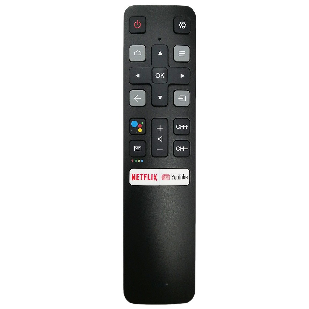 ใหม่ 1 RC802V FNR1 ไม่มีรีโมทคอนโทรลด้วยเสียงสําหรับ TCL Android 4K สมาร์ททีวี Netflix YouTube RC802