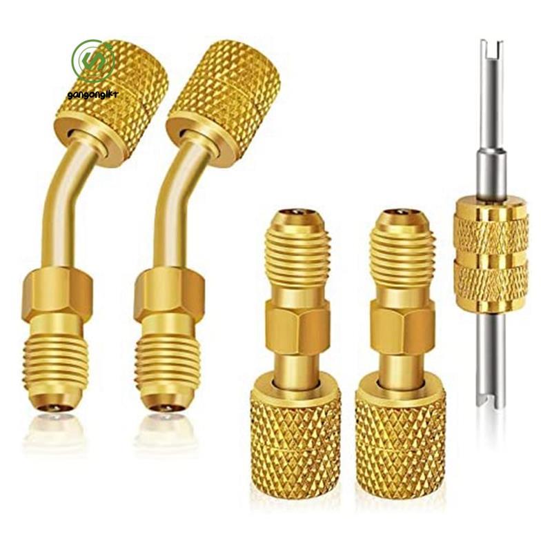 [gangong1kr]R410A Mini Split Adapter Kit R410A ชุดอะแดปเตอร์ R410A อะแดปเตอร์หมุน Hvac ปั๊มสูญญากาศส