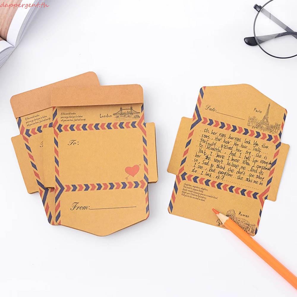 DAPPERGENT Envelope Student Stationery กระดาษคราฟท์ 45 ชิ้น/เซ็ต Notepad