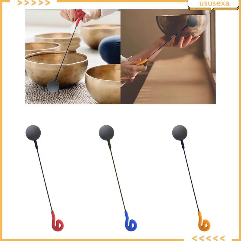[Ususexa] แรงเสียดทาน Gong Mallet Double End Rubber Stick Resonator สําหรับเครื่องดนตรีการทําสมาธิ G