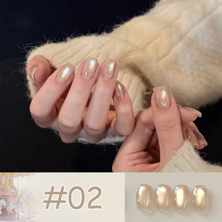 SHAKA สีทาเล็บเจลแคทอาย ม้าหมุน 8 สี โทนชมพูฟ้าประกายละเอียด เพ้นท์เล็บ แบบแช่ออก ติดทนนาน UV ทำเล็บ [SK504]