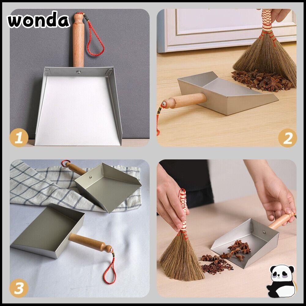 Wonda ที่ตักขยะสเตนเลส ขนาดเล็ก ที่ตักขยะ ทนทาน สีเงิน สําหรับครัวเรือน