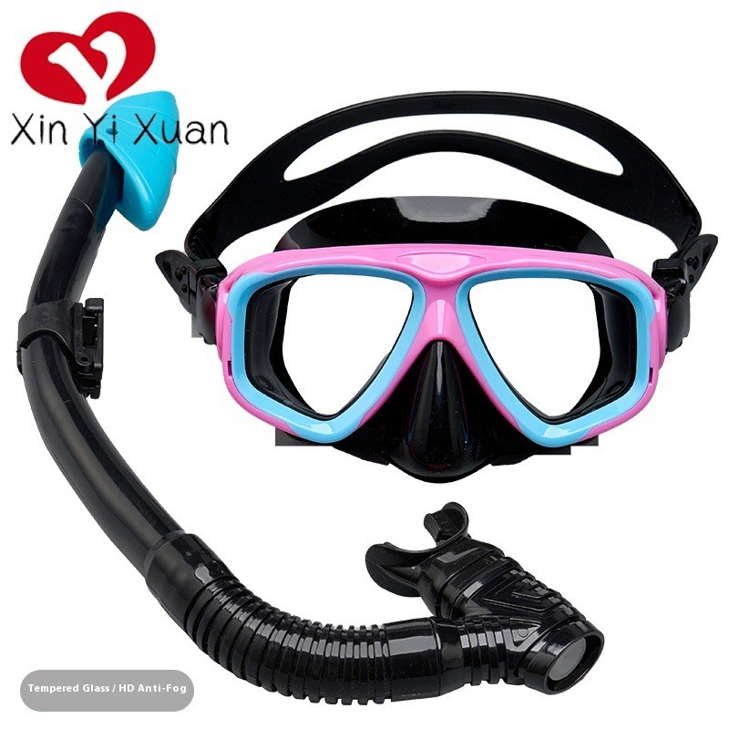 Diving goggles Snorkel set Snorkeling mask silicone  Children's diving equipment
