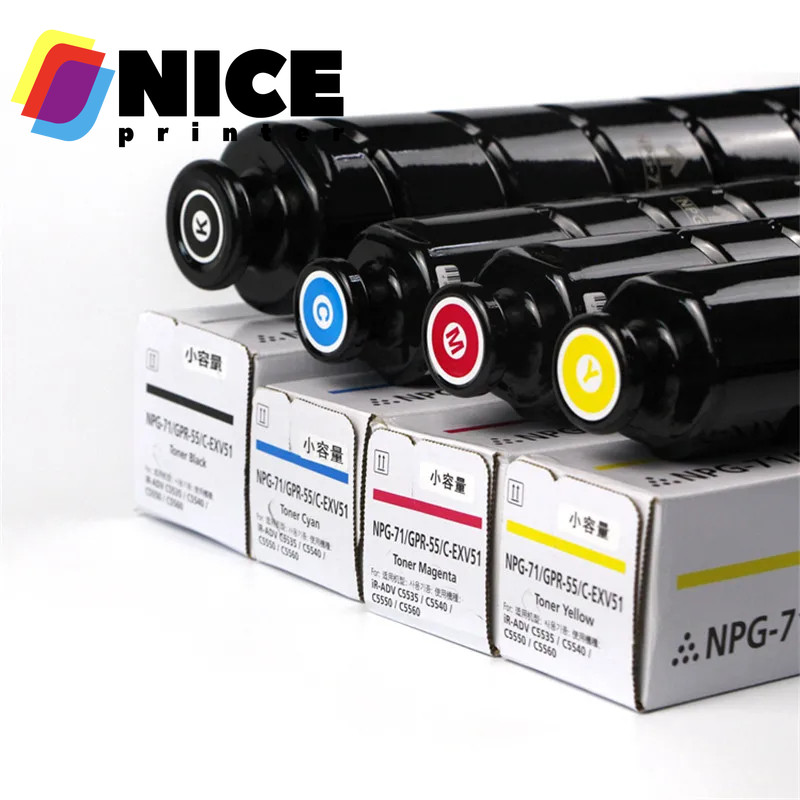 4PCS IRC5535 ตลับหมึกสําหรับ Canon IRC5535/5540/5550/5560 NPG-71 GPR-55 C-EXV51