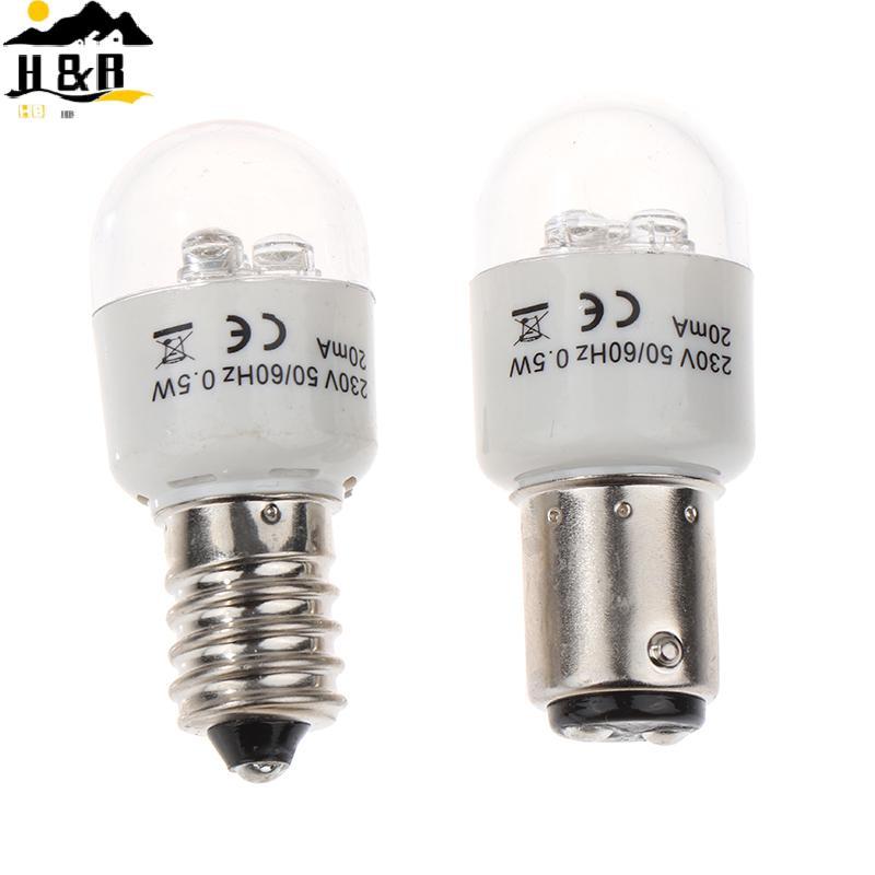 H&B 1pce เย็บหลอดไฟ LED BA15D/E14 Light Illuminate 0.5W AC 190-250W โคมไฟจักรเย็บผ้าที่บ้าน {th}