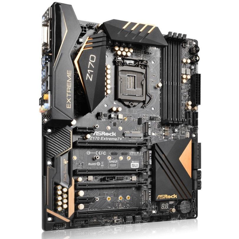 เอเอสร็อค Z170 นักเล่นเกมตัวยง 7+extreme เมนบอร์ด1151สนับสนุน i767007700k cpud4หน่วยความจำ