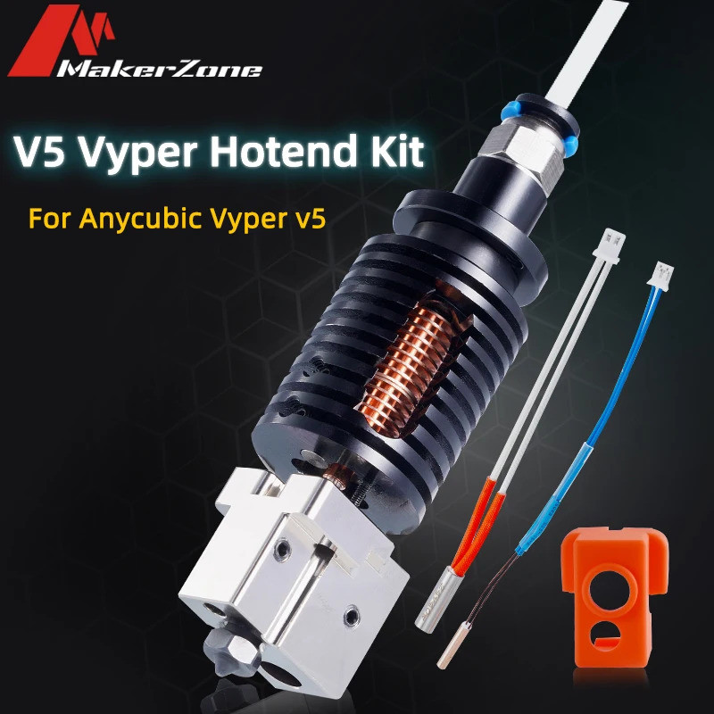 ใช้งานร่วมกับ Anycubic V5 Vyper Hotend อัพเกรด 3D เครื่องพิมพ์โลหะทั้งหมด Hotends Vyper Kobra อะไหล่