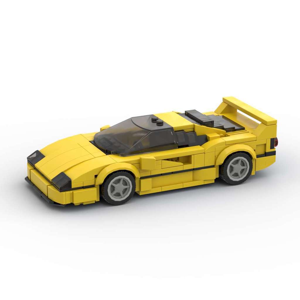 ใช้งานร่วมกับ LEGO MOC Ferrari F40 Creative Model เครื่องประดับรถ speed8 ตารางรถประกอบอาคารบล็อกอนุภ