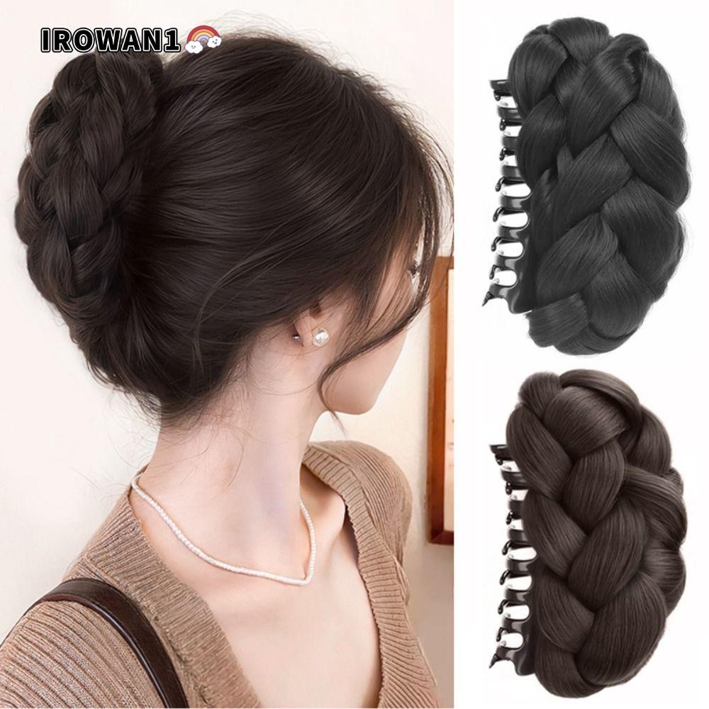 ชุดเครื่องประดับผมรวมถึงวิกผมและกิ๊บ สไตล์น่ารัก สีน้ำตาลและดำธรรมชาติ