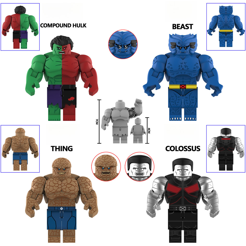 Superhero ตัวละครของสะสม Building Block รุ่น Bagged Building Block มินิของเล่น Building Block ของเล่