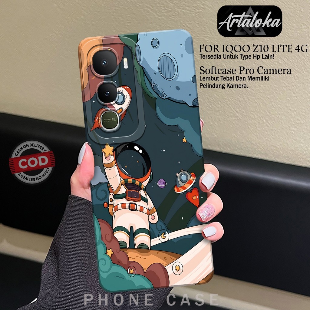 Softcase Hp IQOO Z10 LITE 4Gแฟชั่นกรณีAstronod Kesing IQOO Z10 LITE 4GซิลิโคนTPU Proกล้องIQOO Z10 LI