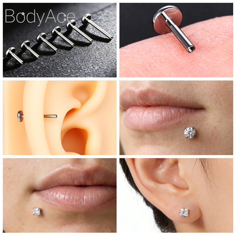 Bodyace ต่างหู titanium ขนาด 16G/18G/20G รูปที่ 4