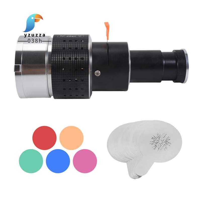 [ส่วนลด Y3]Photograph Flash Snoot Conical Lens Video Photo Studio Light Kit with Optical Spotlight L