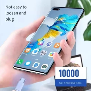 สายเคเบิล Type-C แบบชาร์จเร็ว 10A พร้อมการถ่ายโอนข้อมูลความเร็วสูง, โทรศัพท์ Huawei/Xiaomi สายไฟข้อมูลสากล