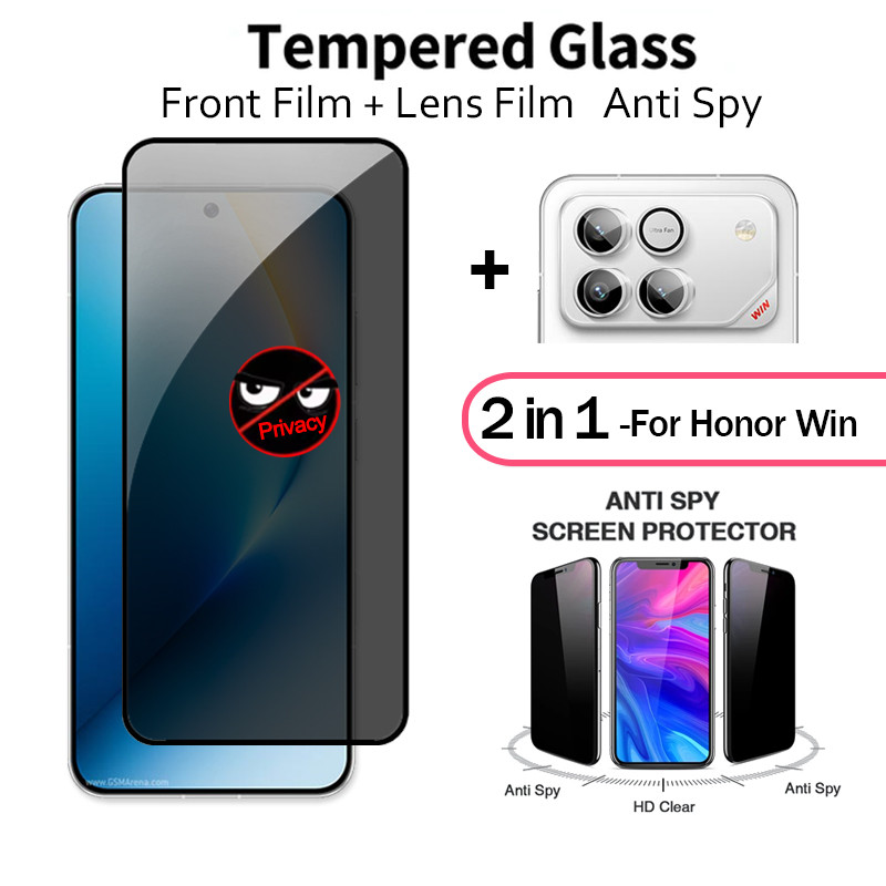 Honor Win Anti-Spy Screen Protector สําหรับ Honor Win RT Power 2 500 Pro 600 Lite X9d X7d X6d X8d X6