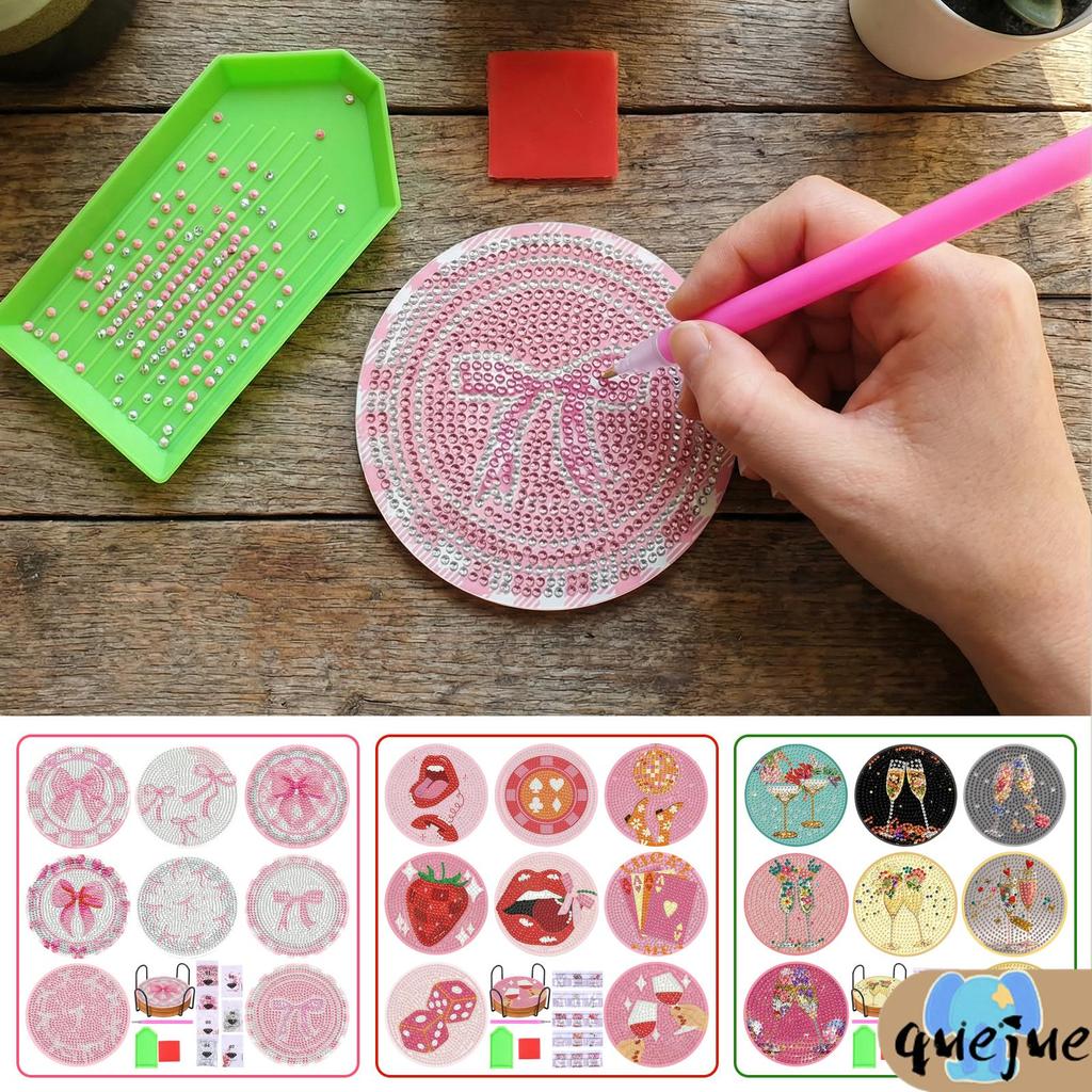 DIY Diamond Art ถ้วย Pad อุปกรณ์ Diamond Art ถ้วยชุดผู้ถือ Clay สําหรับผู้ใหญ่ SHOPQJC1556