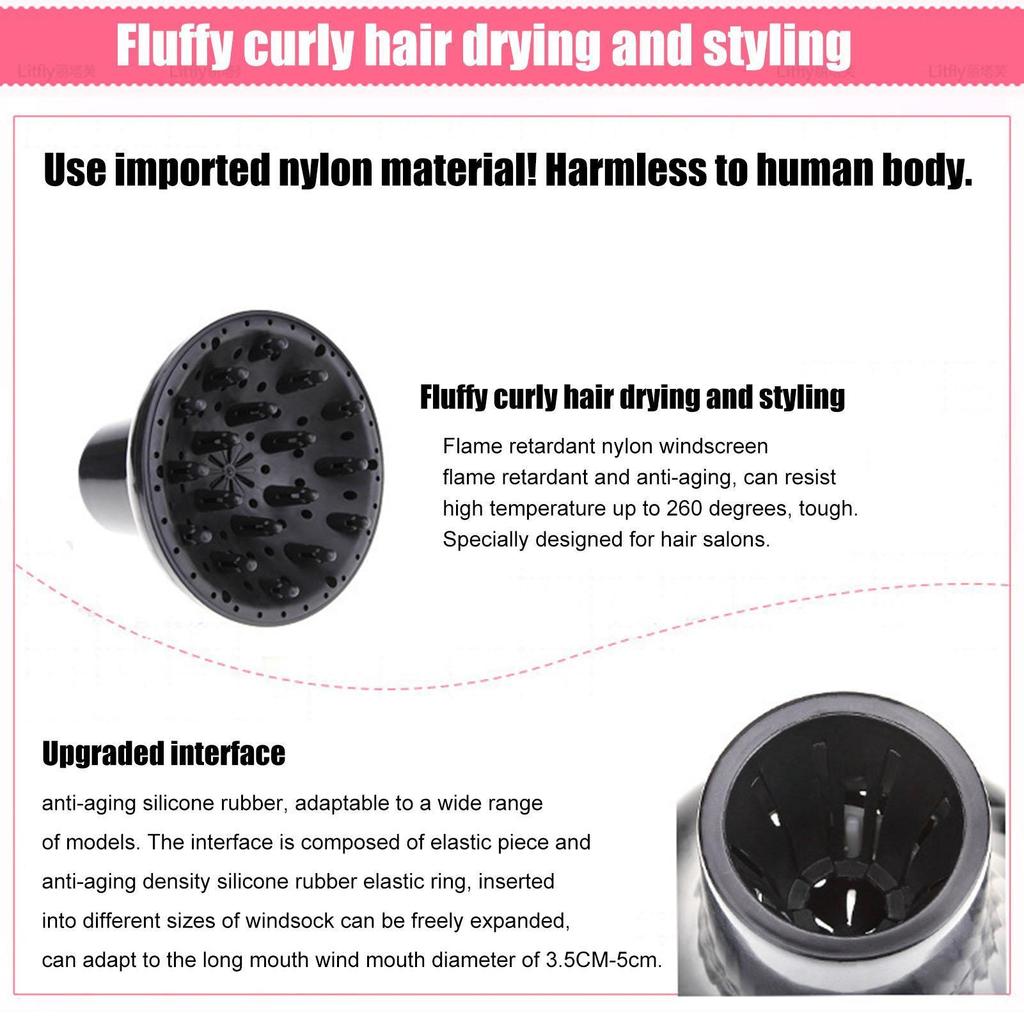 Hair Diffuser Hair Diffuser Attachment For Wavy Hair Salon Tool For Wavy Hair Straight Hair For Bath