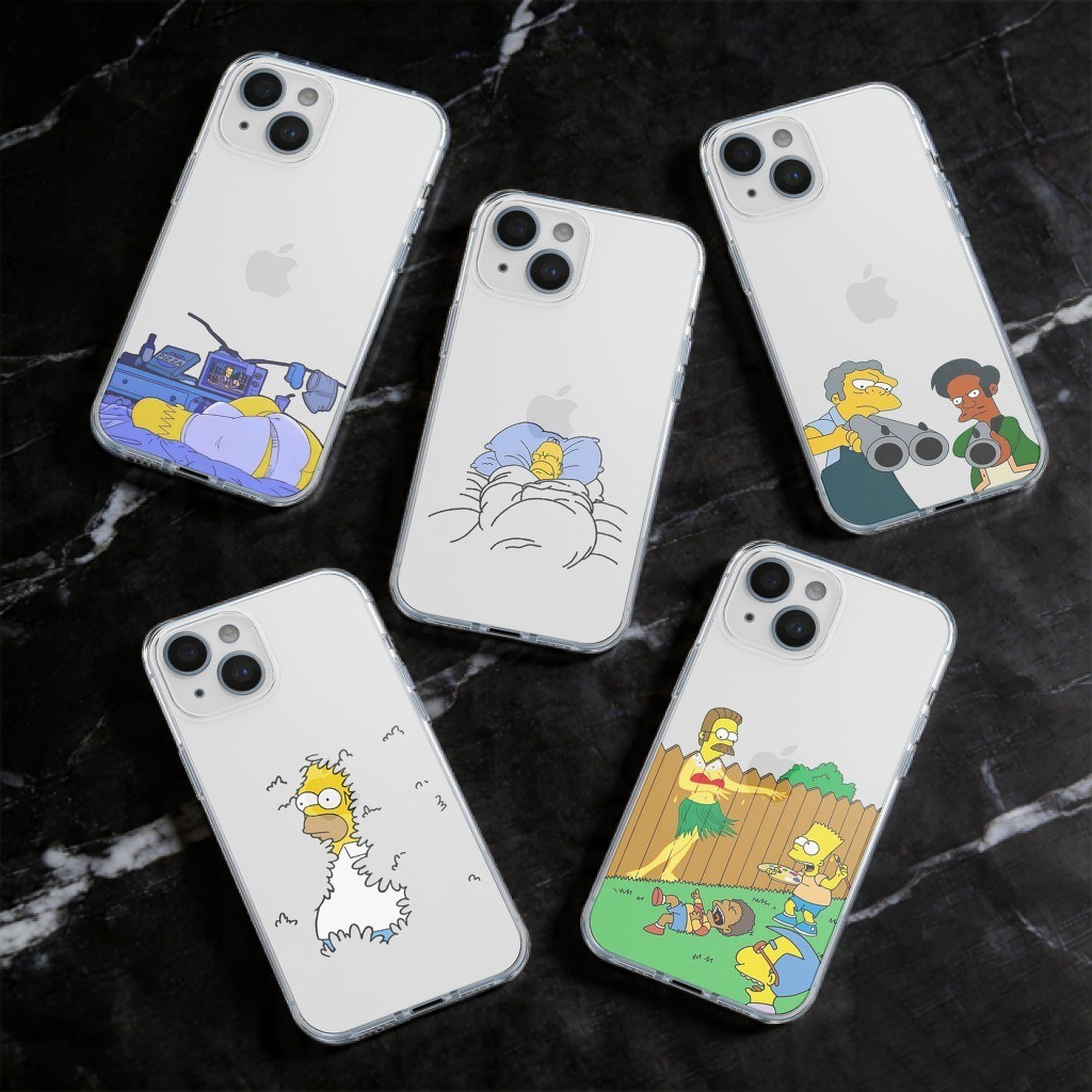 WJY18 - ซอฟท์เคสใส CASING THE SIMPSONS PREMIUM PRO CAMERA COMPATIBLE สําหรับ OPPO A6X A6 PRO 2026 A5