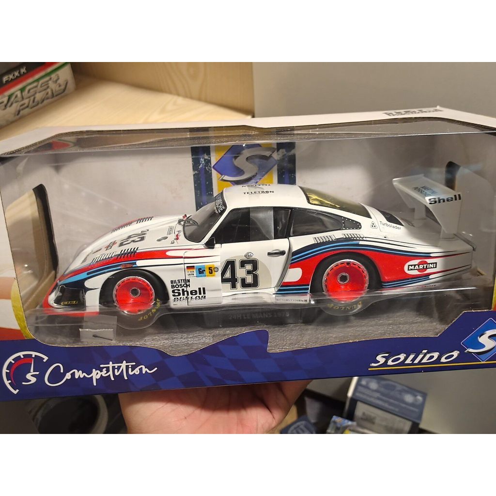 Solido Solid PORSCHE MOBYDICK 43 #lemans 1978. 1: 18 Alloy Double Door. ใหม่เอี่ยมยังไม่ได้เปิด, การ